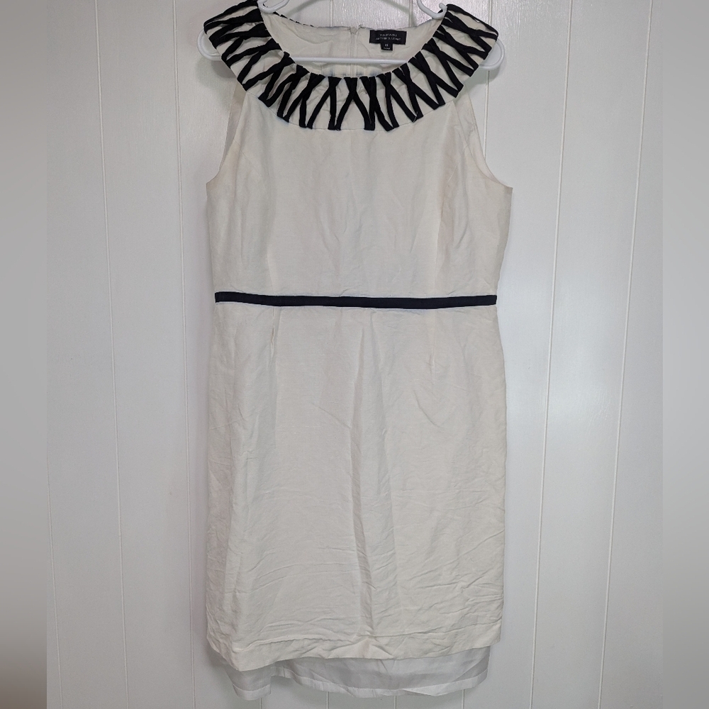 Tahari Black and White Dress